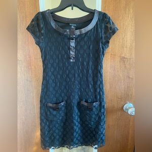 En Focus Studio Black Polka Dot Dress